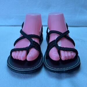 Vines Islandwear Luvingly Sandals Womens 9 Empress Lightweight Black Strappy